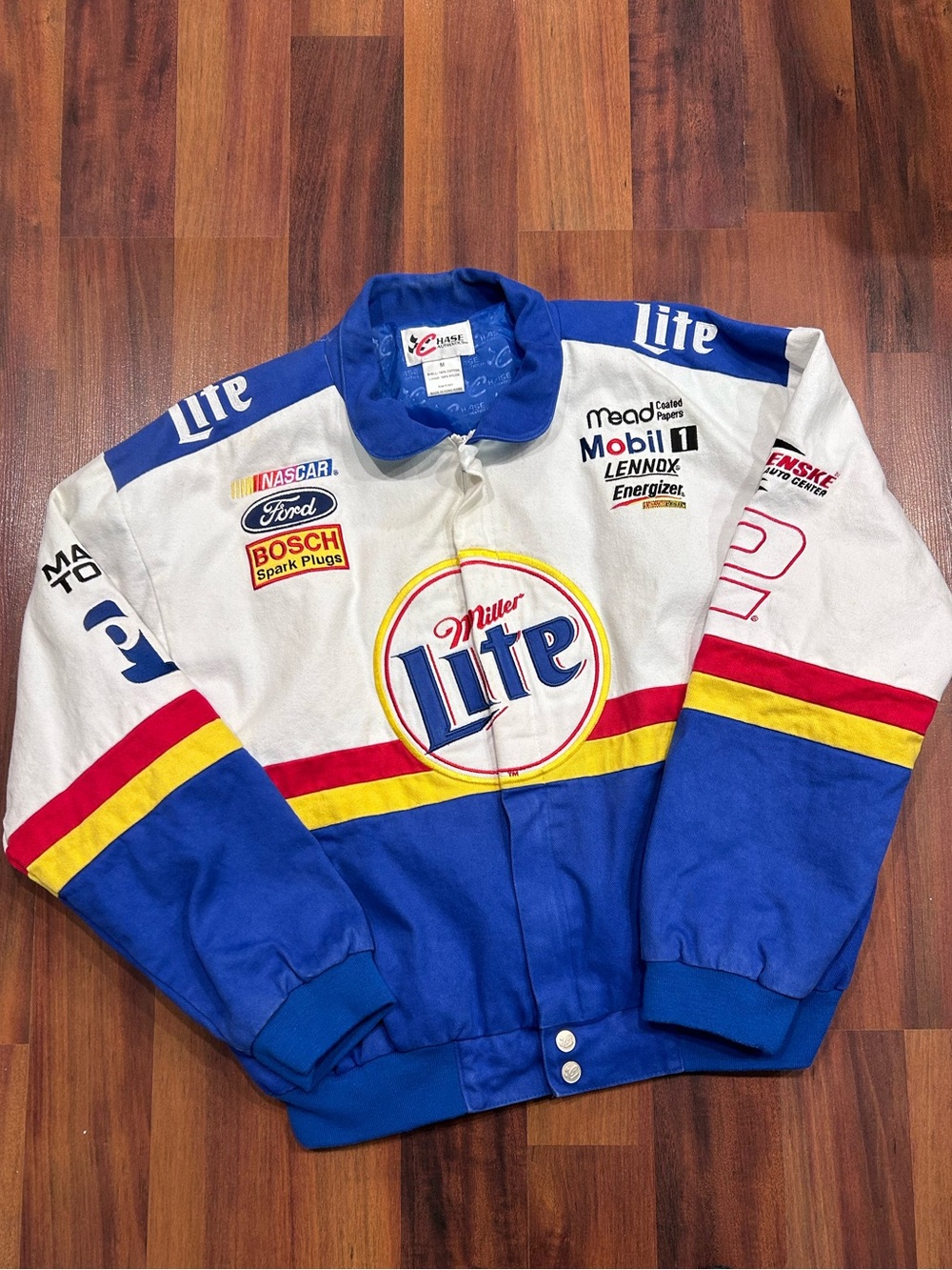 Vintage 90s Rusty Wallace Miller Lite Racing Jacket
